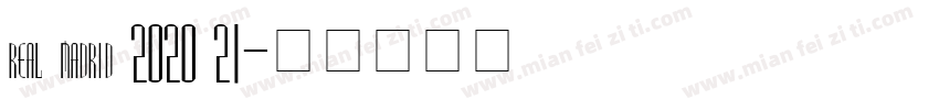 real madrid 2020 21字体转换